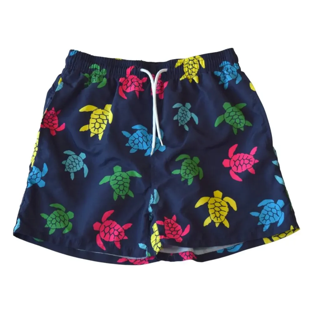 Turtle Print Swim Trunks Shorts – Men’s Size Medium